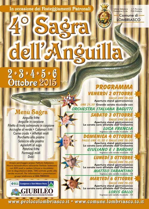 Sagra dell’Anguilla a Lombriasco