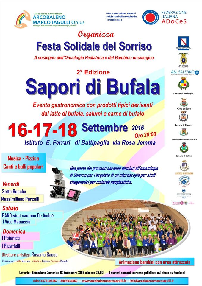 Battipaglia, Festa solidale del Sorriso: gusto e solidarietà in “Sapori di Bufala” II ed. Battipaglia, Festa solidale del Sorriso: gusto e solidarietà in “Sapori di Bufala” II ed.