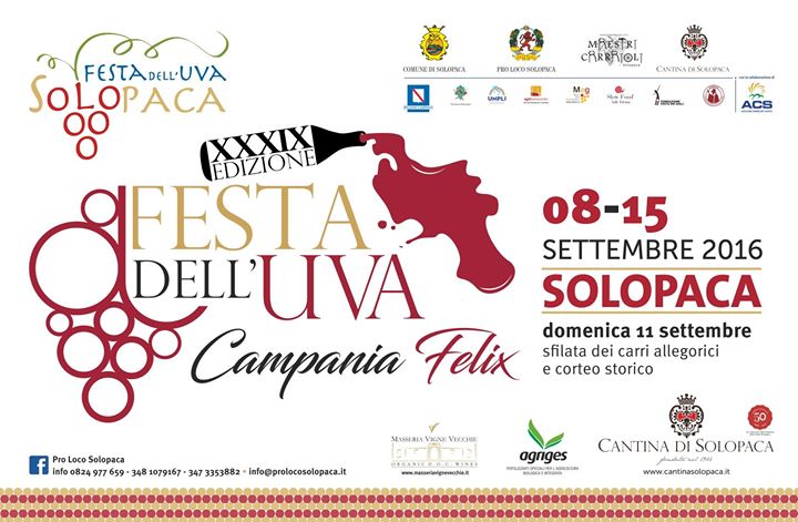 Festa dell’Uva 2016 – XXXIX edizione Festa dell’Uva 2016 – XXXIX edizione